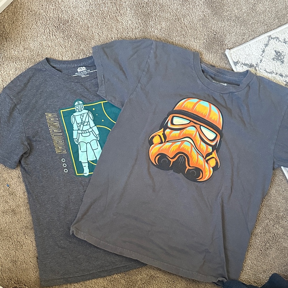 Star Wars Kids Gray and Orange T-Shirts